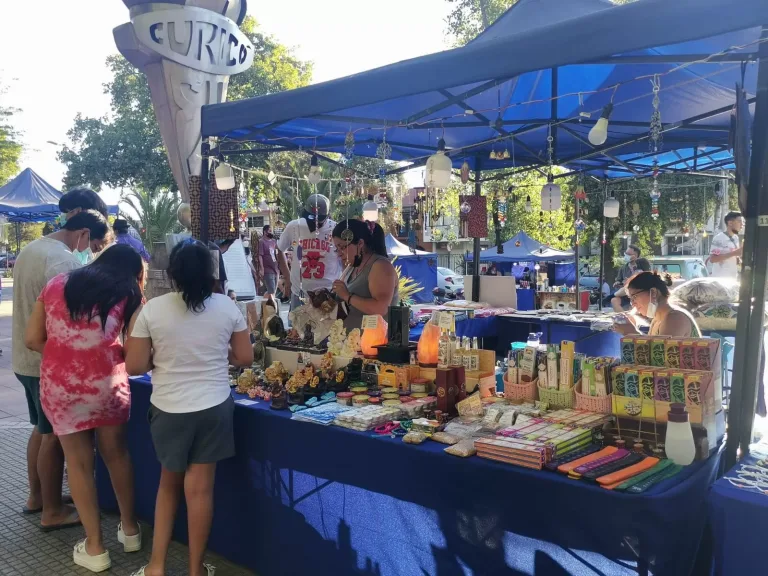 Se inició Feria de Emprendedores en la Alameda de Curicó