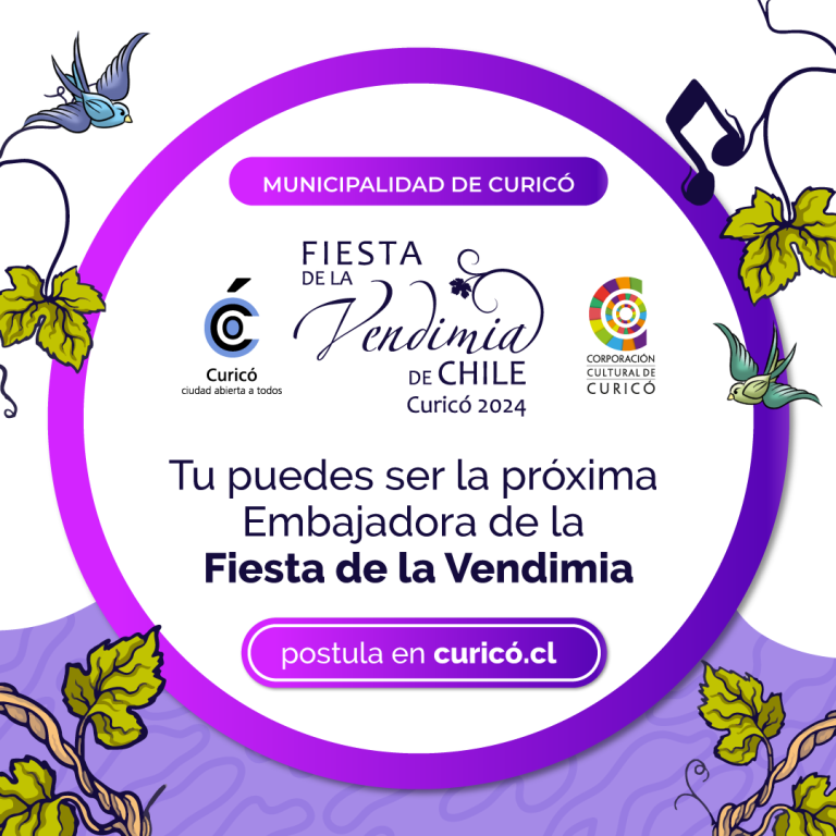 Curicó busca embajadora para la Fiesta de la Vendimia 2024 Curicó busca embajadora para la Fiesta de la Vendimia 2024