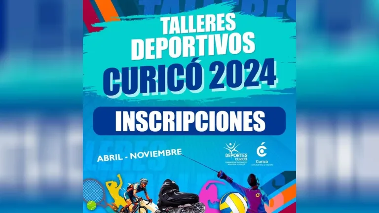 Abiertas las inscripciones para los talleres deportivos 2024 de la Corporación de Deportes de Curicó