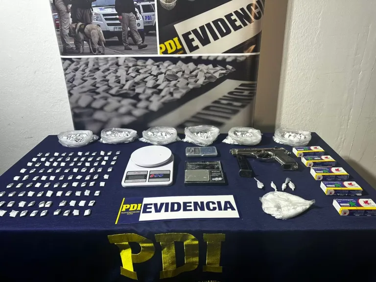 Operativo antidrogas culmina con incautación de sustancias ilícitas y dos detenidos en Curicó