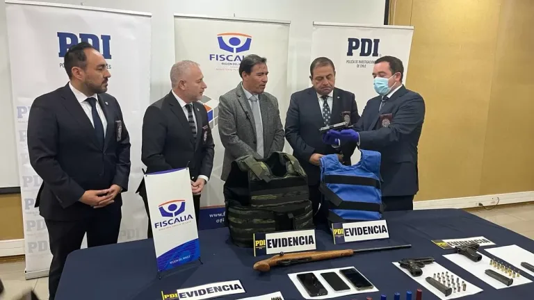 Desarticulada banda criminal dedicada al robo en regiones centrales y sur de Chile