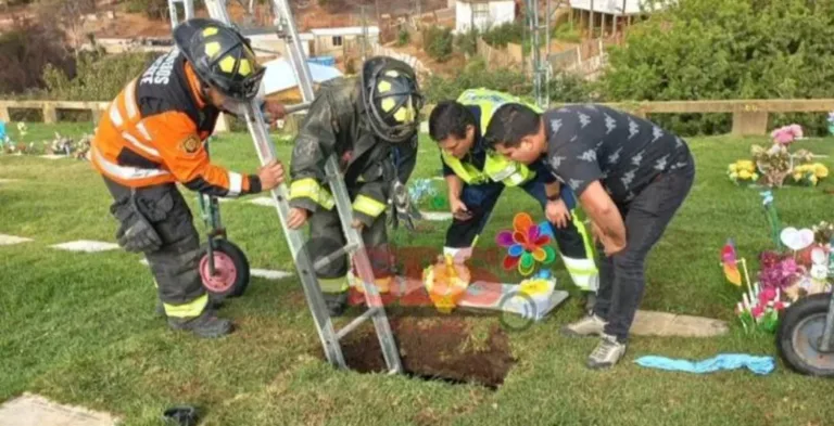 Rescate Insólito: Hombre quedó atrapado al interior de una tumba en Viña del Mar (Video) Rescate Insólito: Hombre quedó atrapado al interior de una tumba en Viña del Mar (Video)