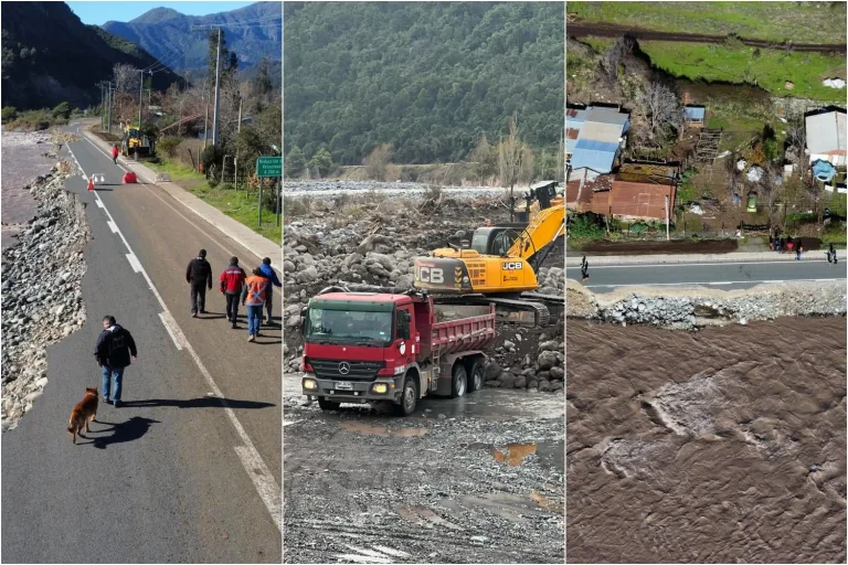 Inician obras de desvío en la ruta J-55 por trabajos de reforzamiento del río Teno