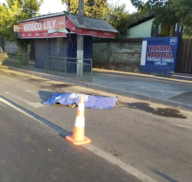 Ciclista fallece tras ser impactado por vehículo en la Ruta 90 en Nancagua