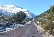 Decretan cierre preventivo de la ruta J-55 hacia la cordillera en Romeral por sistema frontal Ruta J-55 | Archivo Prensa MyN