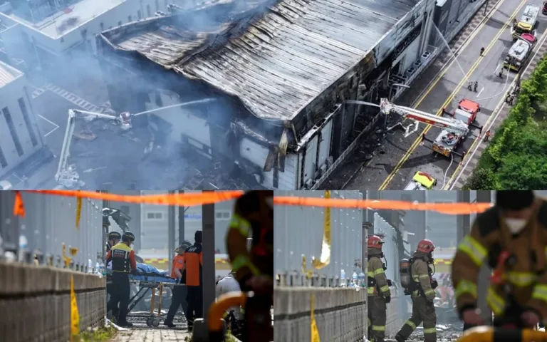 Incendio en fábrica de baterías de litio en Corea del Sur deja al menos 22 fallecidos y un desaparecido