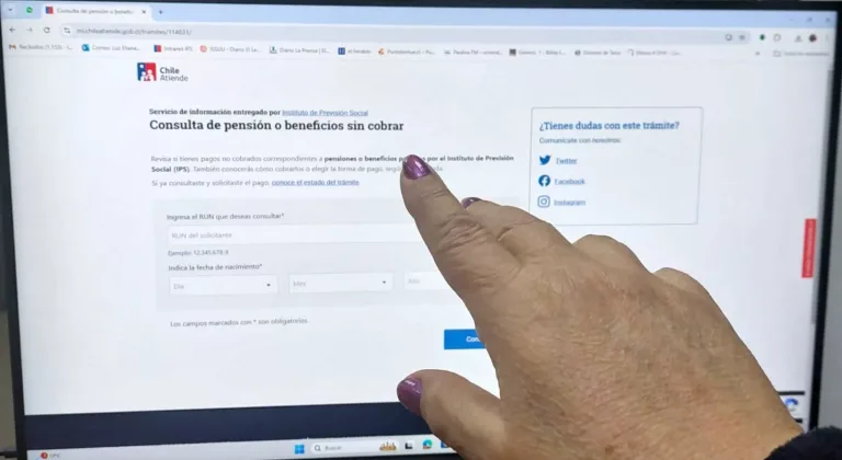 Como verificar beneficios y pensiones no cobrados en IPS a través de ChileAtiende