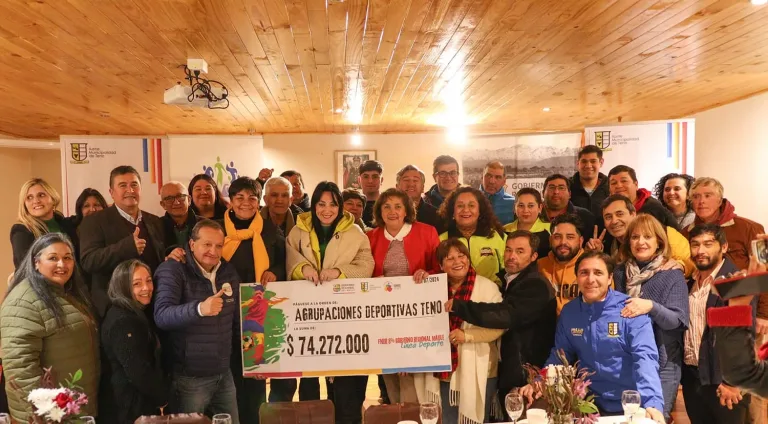 Dieciséis clubes deportivos de Teno reciben financiamiento del Gobierno Regional del Maule