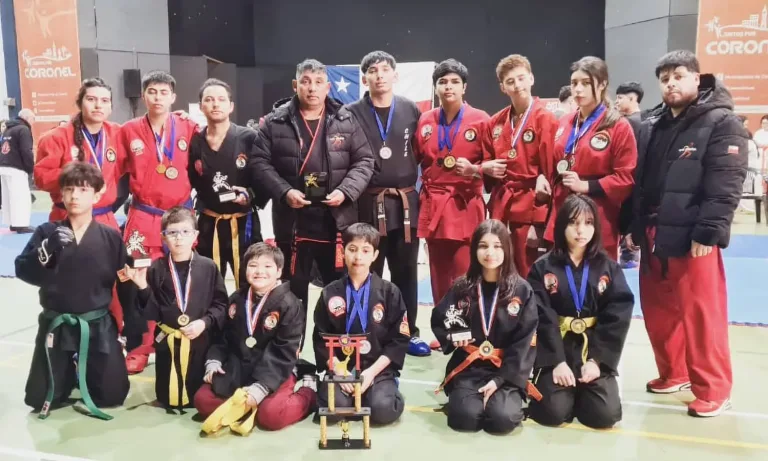 Éxito rotundo para la Academia Kempo Gican de Curicó en el Campeonato Open de Artes Marciales en Coronel
