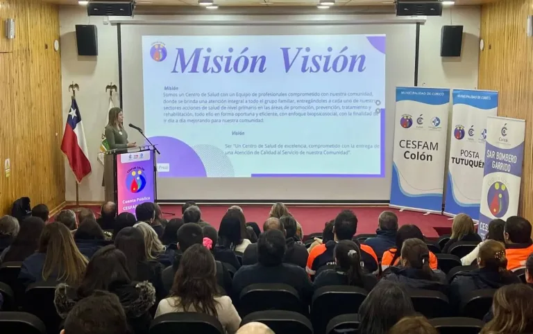 La directora del CESFAM Colón rinde cuenta pública de la gestión del año 2023 y proyecta mejoras para 2024