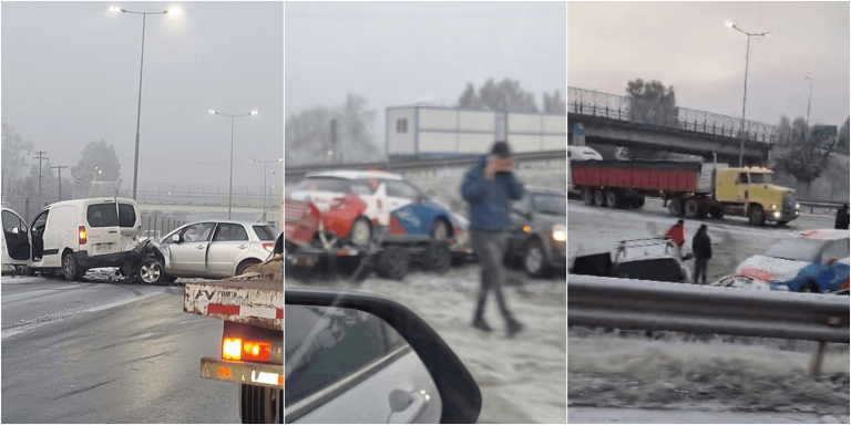 Accidente múltiple en el Cruce de Teno, Ruta 5 Sur, deja varios lesionados