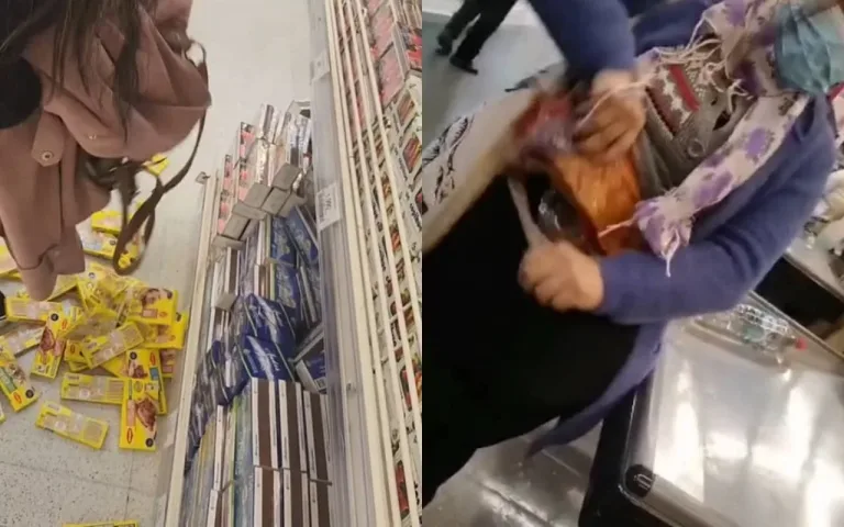 Famoso guardia en redes sociales que grababa robos en un supermercado dejó su trabajo ante amenazas de «mecheros»