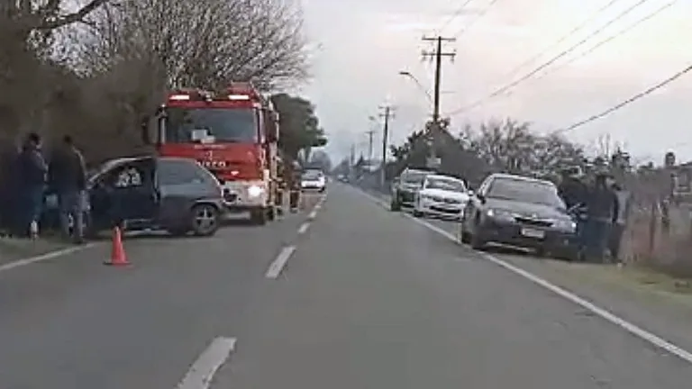 Accidente de tránsito en avenida Cavalín, Sarmiento