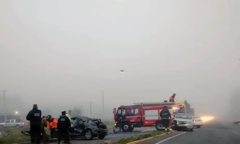 Accidente de tránsito en la Ruta L-30M en San Javier