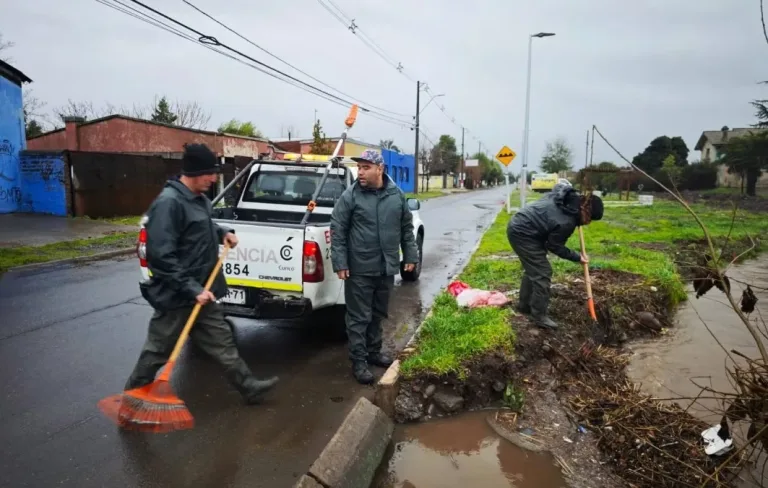 Curicó soportó con éxito el paso del sistema frontal gracias a las medidas preventivas implementadas por el municipio