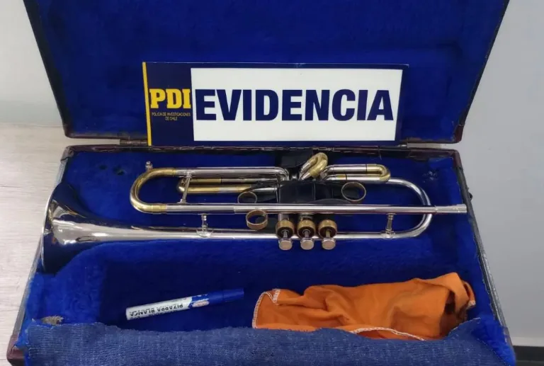 PDI recupera valiosa trompeta robada y detiene a adulto mayor acusado de receptación en Rancagua