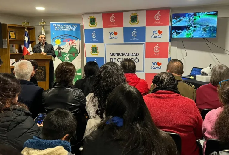 Inauguración de moderno sistema de cámaras de vigilancia en Sarmiento mejora la seguridad en «Cinco Villas»