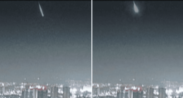 Objeto luminoso cruza el cielo de Santiago y genera especulaciones sobre su origen Objeto luminoso cruza el cielo de Santiago y genera especulaciones sobre su origen