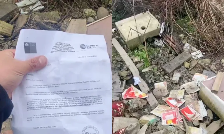 Nuevo hallazgo de cartas certificadas dirigidas a pacientes del Hospital de Talca, desechadas en la basura Nuevo hallazgo de cartas certificadas dirigidas a pacientes del Hospital de Talca, desechadas en la basura