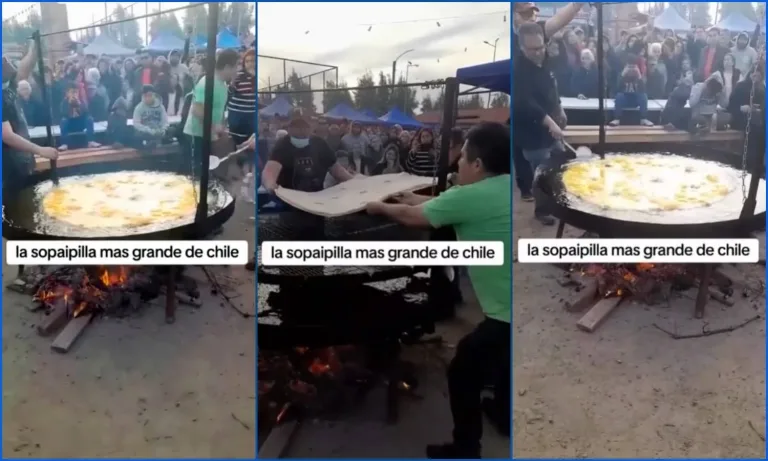 San Vicente de Tagua Tagua celebra el récord de la sopaipilla más grande de Chile San Vicente de Tagua Tagua celebra el récord de la sopaipilla más grande de Chile