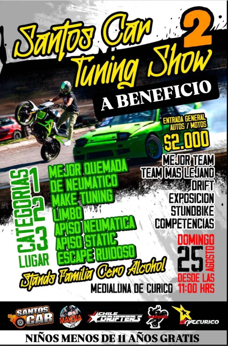 Evento Tuning a Beneficio este domingo en la Media Luna de Curicó Evento Tuning a Beneficio este domingo en la Media Luna de Curicó