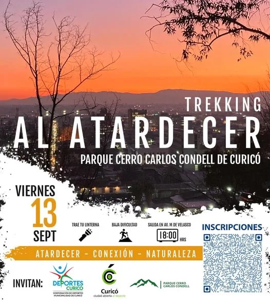 Trekking al Atardecer” en Parque Cerro Condell de Curicó