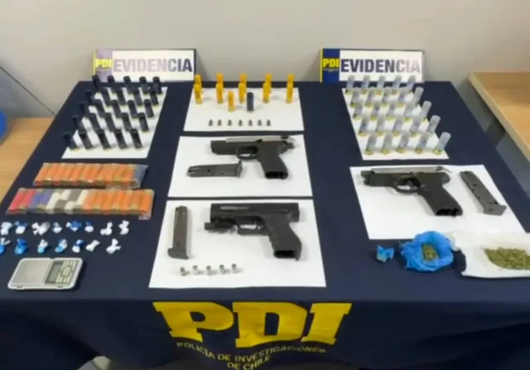 Llamada anónima al fono Denuncia Seguro permite importante decomiso de drogas y armas en Linares Llamada anónima al fono Denuncia Seguro permite importante decomiso de drogas y armas en Linares