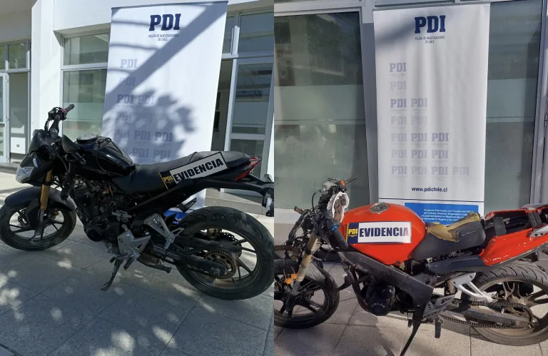 PDI de Santa Cruz recupera dos motocicletas robadas en procedimientos por flagrancia PDI de Santa Cruz recupera dos motocicletas robadas en procedimientos por flagrancia