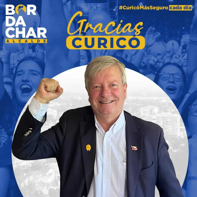 George Bordachar fue elegido nuevo alcalde de Curicó: ‘Este triunfo es de todos’ George Bordachar fue elegido nuevo alcalde de Curicó: ‘Este triunfo es de todos’