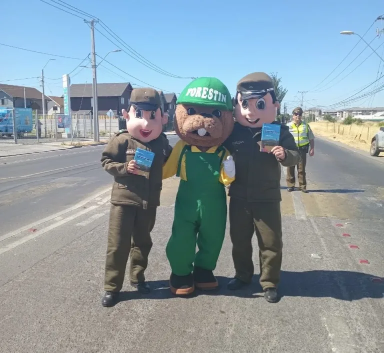 Carabineros de Curicó lidera campaña preventiva contra incendios forestales
