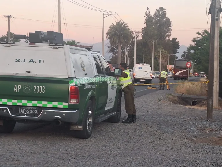 Video de cámaras de seguridad confirman suicidio en accidente ocurrido en ruta a Romeral