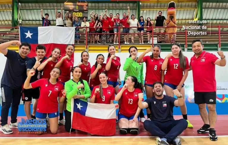 Maulinas hacen historia en Sudamericano escolar de Balonmano femenino