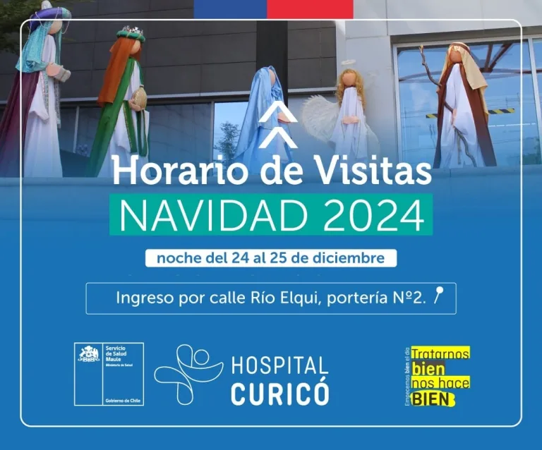 Horario especial de visitas en el Hospital de Curicó para la Noche de Navidad