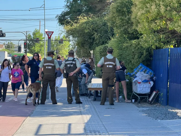 Municipio y Carabineros realizan operativo de fiscalización al comercio ambulante ilegal en Curicó