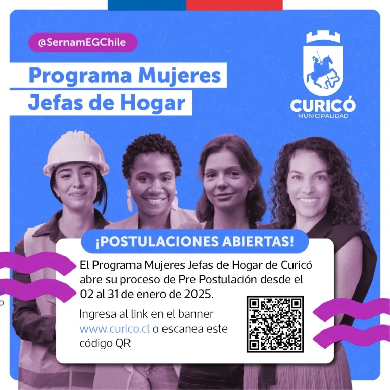 Programa Mujeres Jefas de Hogar inicia preselección para 2025 en Curicó