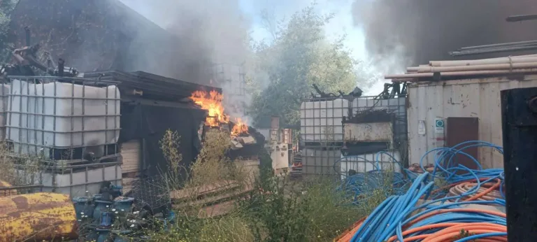 Incendio forestal obliga a evacuar a familias de la villa San Ramón de Rancagua