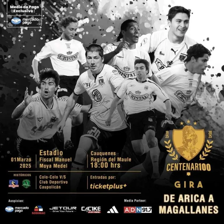 Centenario de Colo-Colo Celebra con Gira Deportiva desde Arica a Magallanes