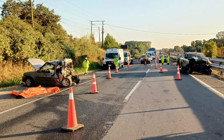 Fatal accidente de tránsito en la Ruta 5 Sur, comuna de Longaví