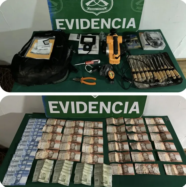 Detenidos en Chimbarongo por Robo en Lugar Habitado y Orden de Aprehensión Vigente