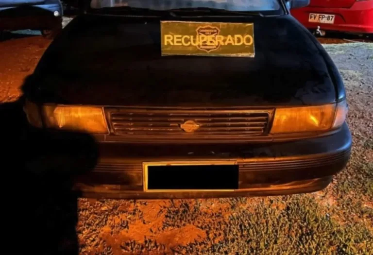 Carabineros de Codegua recuperan vehículo robado en la Región de O’Higgins