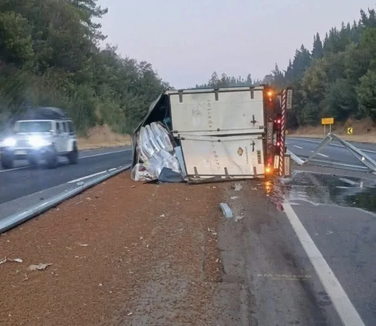 Conductor oriundo de Molina resulta fallecido en accidente de tránsito en la Ruta del Itata