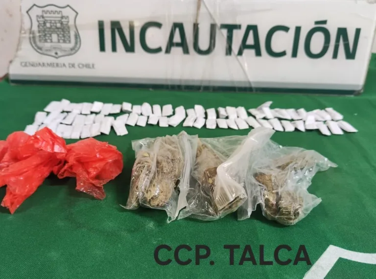 Gendarmería frustra intento de ingreso de droga al penal de Talca