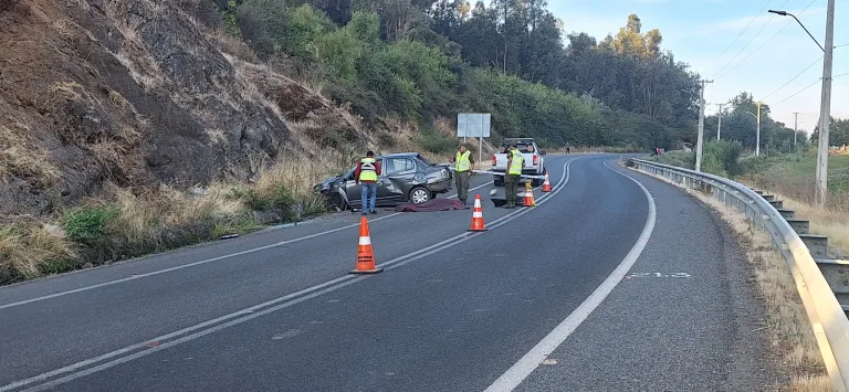 Conductor fallece en accidente de tránsito en la ruta J-55 camino a Romeral