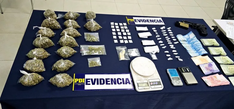 PDI de San Vicente de Tagua Tagua detiene a cinco personas por infracción a la Ley de Drogas en Peumo y Las Cabras