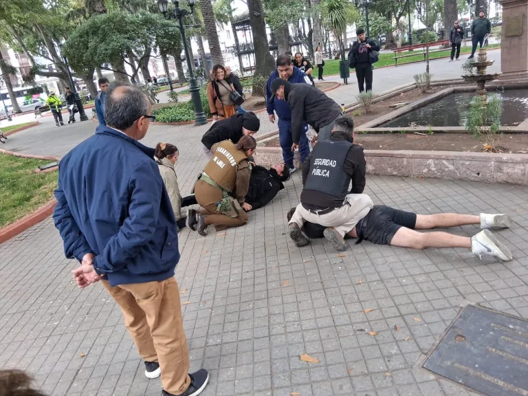 Pareja fue detenida tras cometer asalto en el centro de Curicó