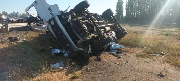 Grave accidente en la Ruta 5 Sur deja dos personas fallecidas en la comuna de Olivar