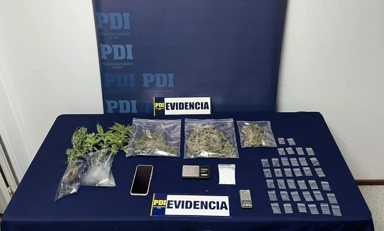 PDI incauta droga avaluada en más de tres millones de pesos en Pichilemu