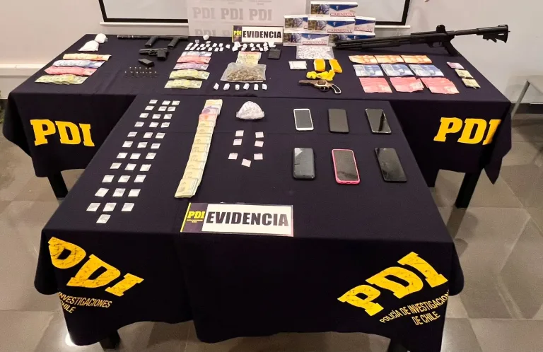 Desarticulan organización criminal dedicada al tráfico de drogas en Santa Cruz: 14 detenidos, armas y diversas sustancias incautadas