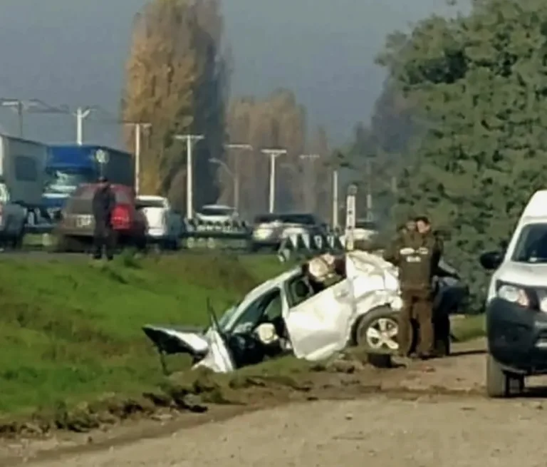 Conductor ebrio es detenido tras fatal atropello en Ruta 5 Sur, a la altura de Rengo