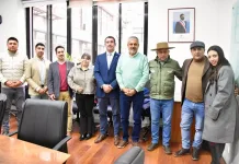Diputado Benjamín Moreno y alcalde Osvaldo Jorquera encabezan reunión en el MOP para priorizar mejoras viales en Sagrada Familia